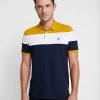 Pier One Polo - Dark Blue/Mustard