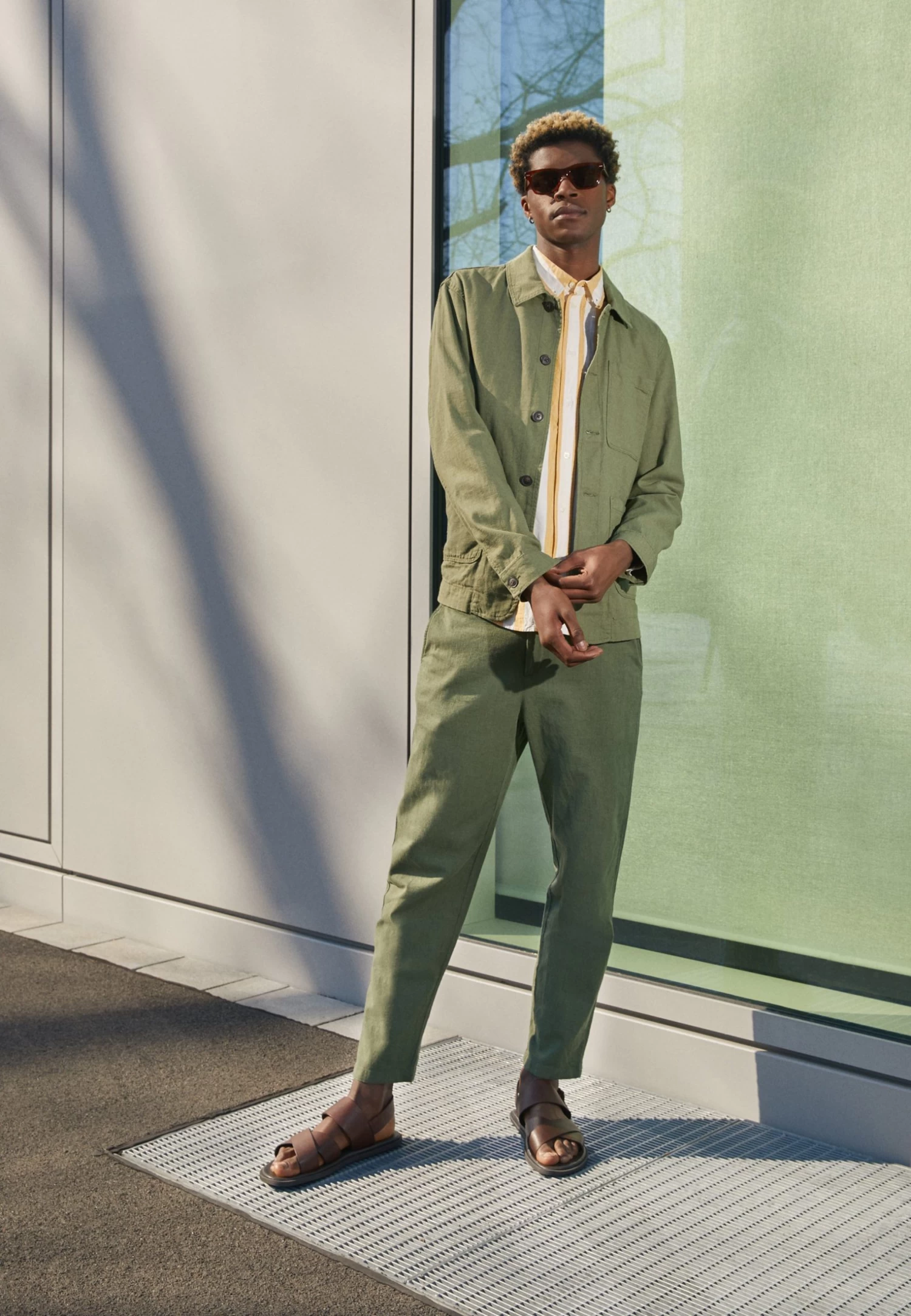 Pier One Unisex - Sandalias - Cognac - Imagen 3