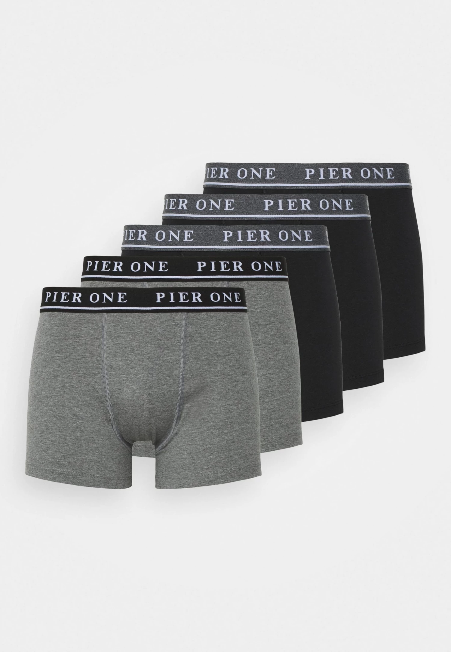 Pier One 5 Pack - Culotte -Black/Mottled Dark Grey