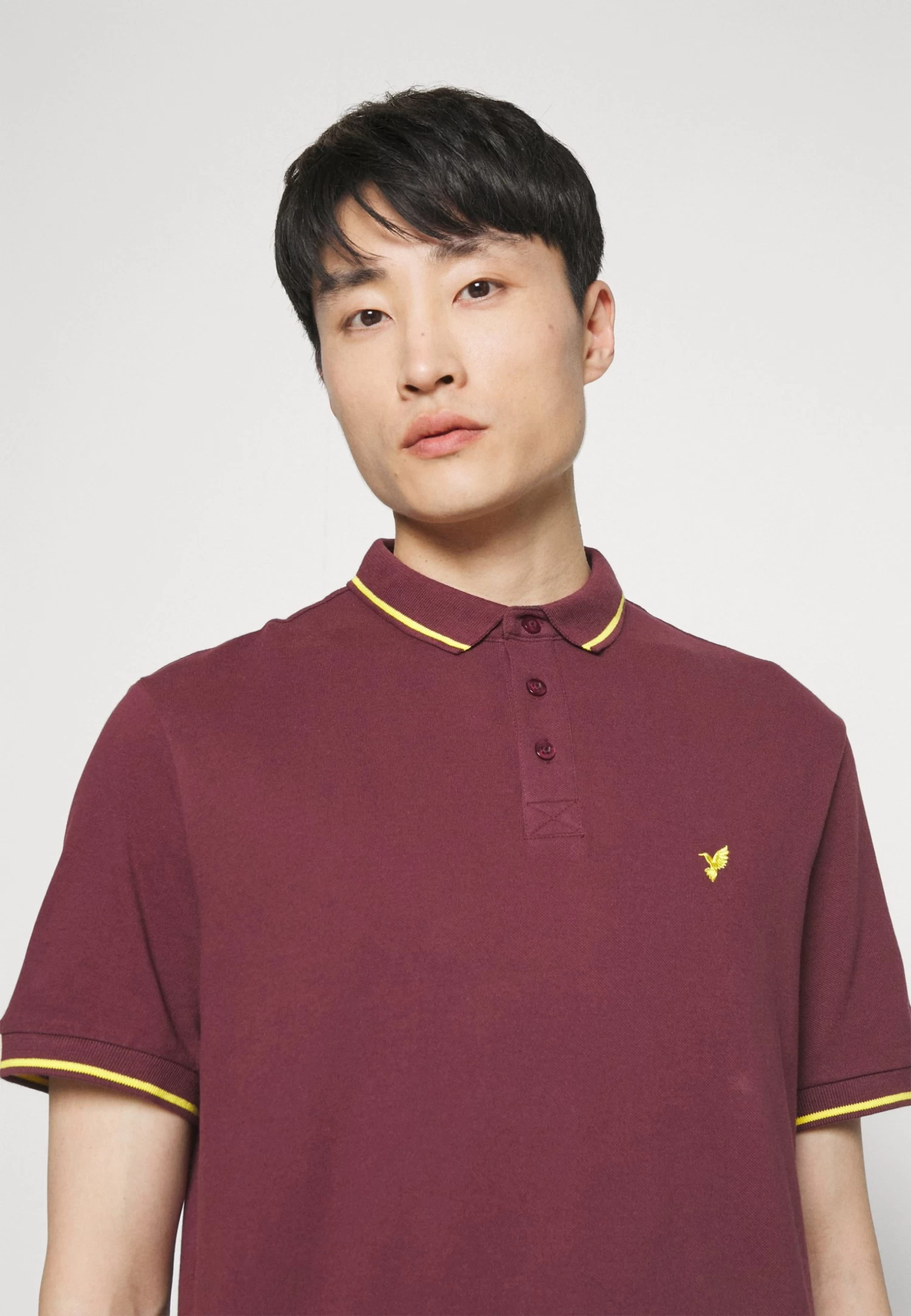 Pier One Neon Tipping Birdy - Polo - 304 - Bordeaux - Imagen 4