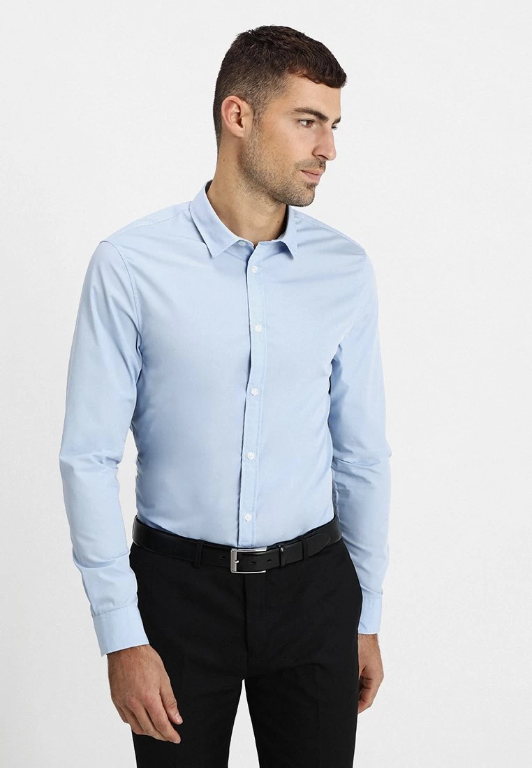 Pier One 2 Pack - Camisa Elegante - White/Light Blue - Imagen 2
