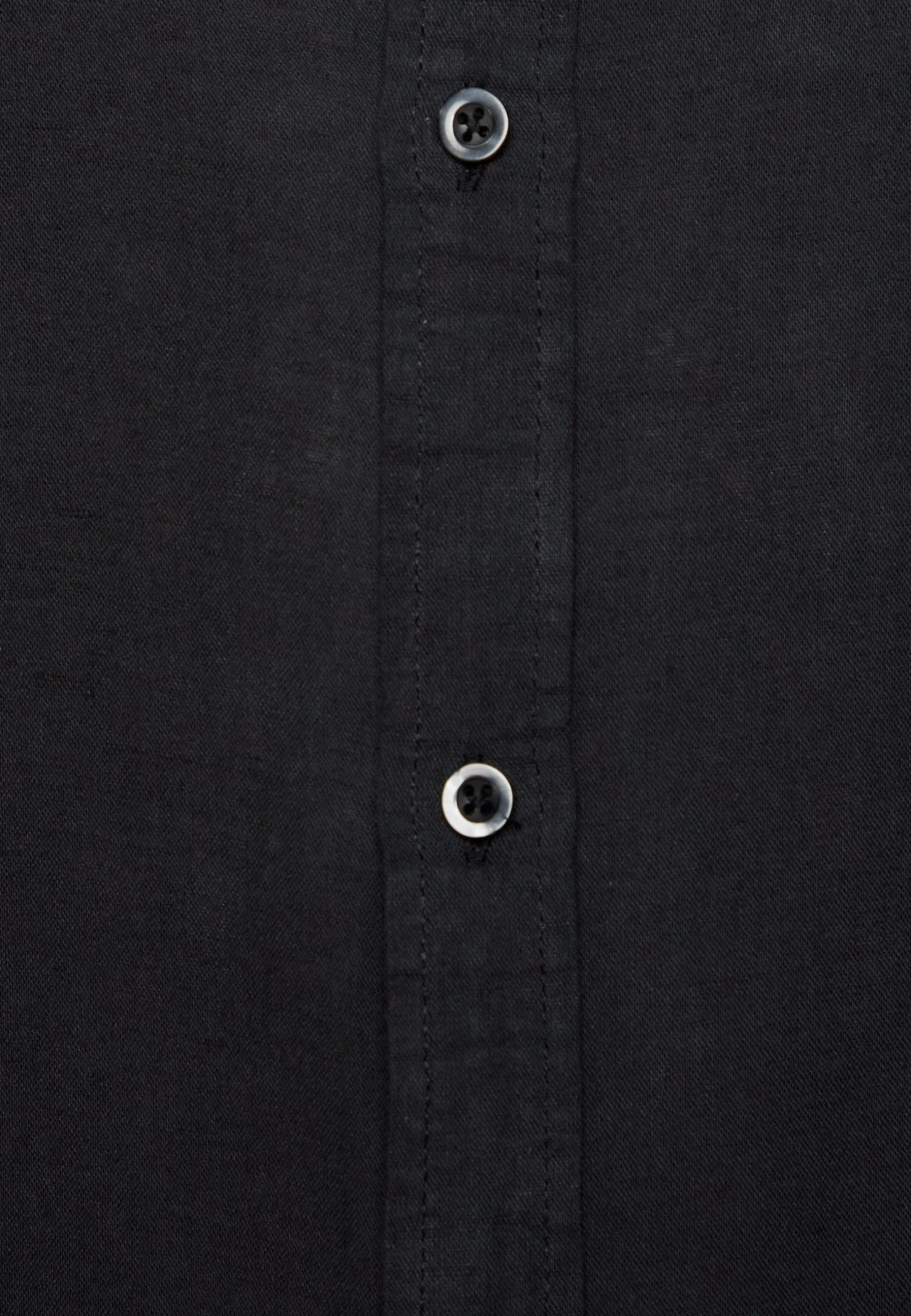 Pier One Linen Mix 2 Pack - Camisa - Black/Olive - Imagen 5