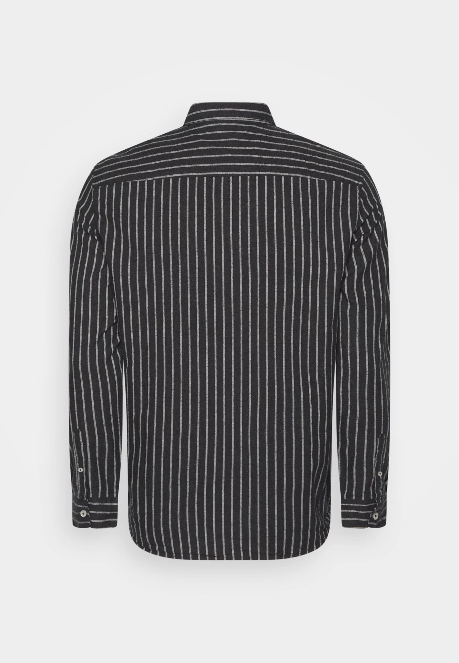 Pier One Flannel Stripes- Camisa - Dark Grey - Imagen 2