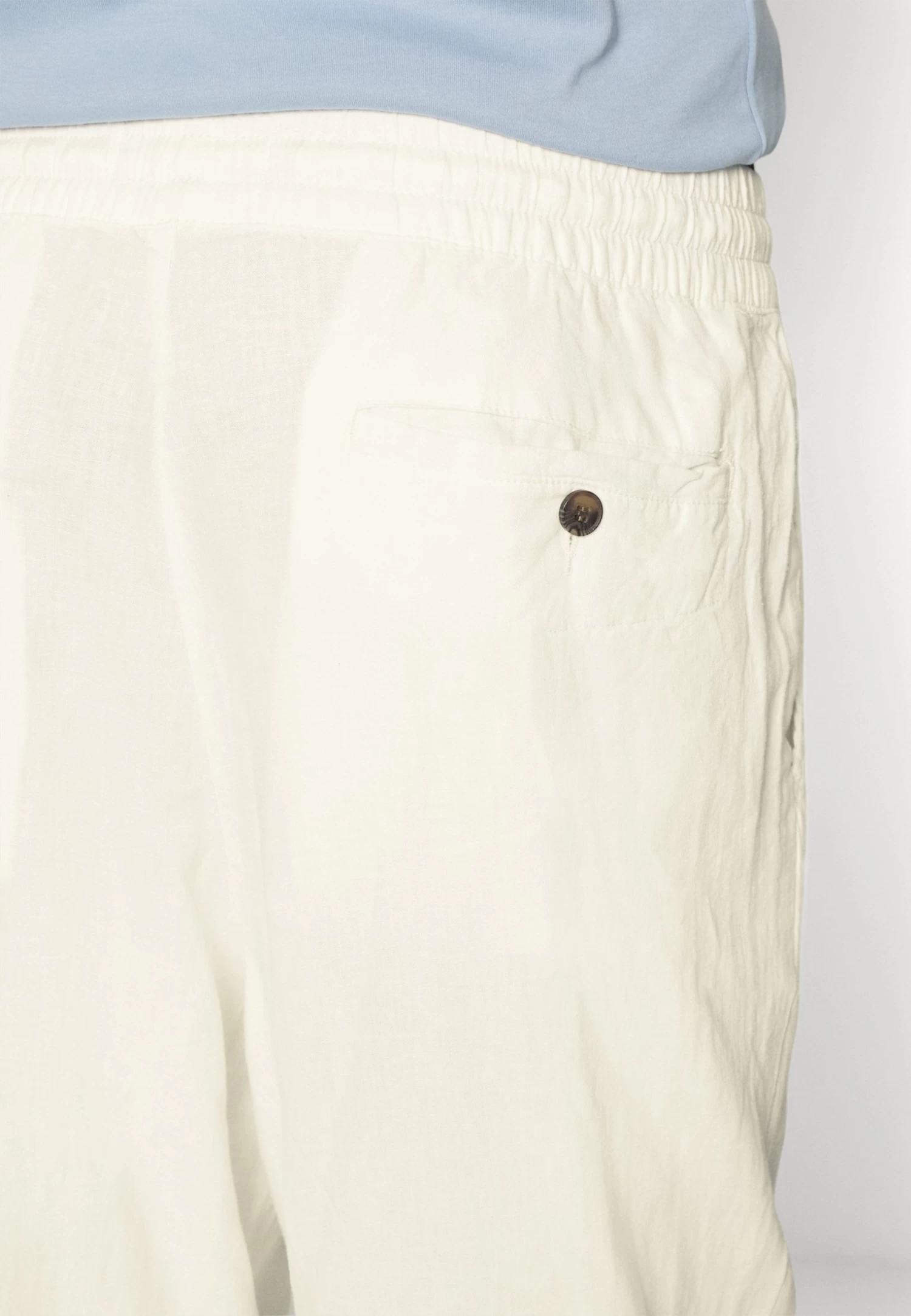 Pier One Drawcord Trousers Linen Blend - Pantalones - White - Imagen 6