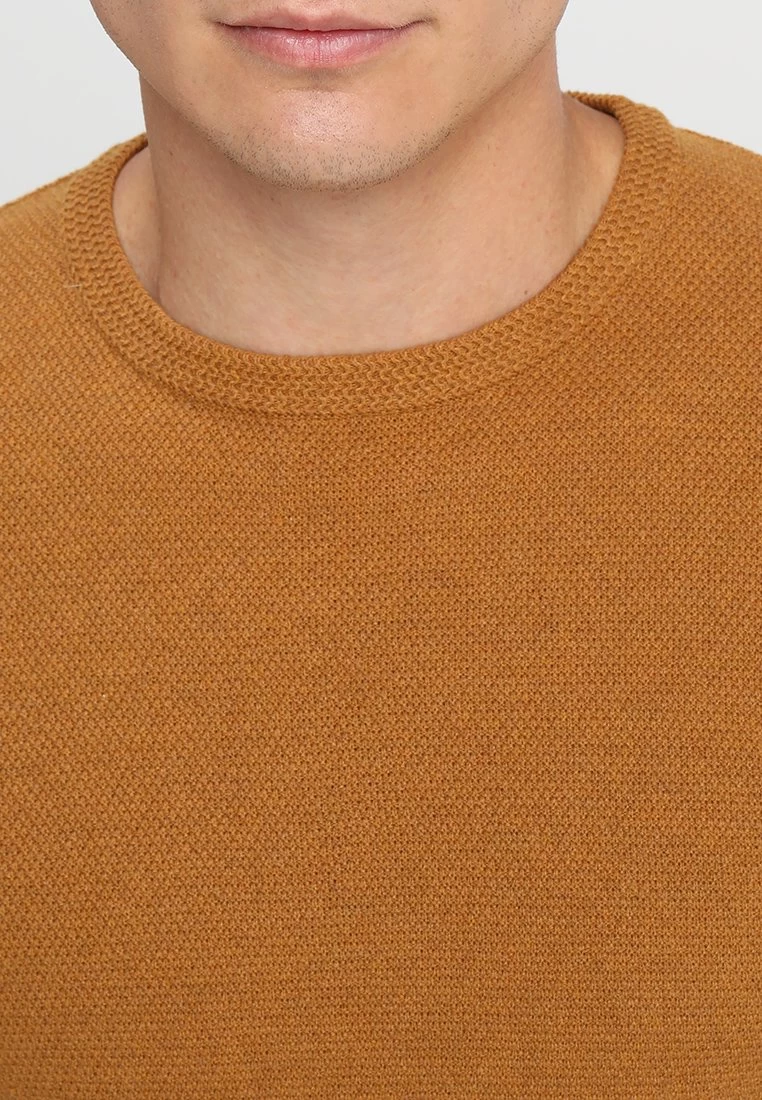 Pier One Jersey De Punto - Mottled Dark Yellow - Imagen 4