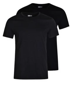 Pier One 2 Pack - Camiseta Básica - Black