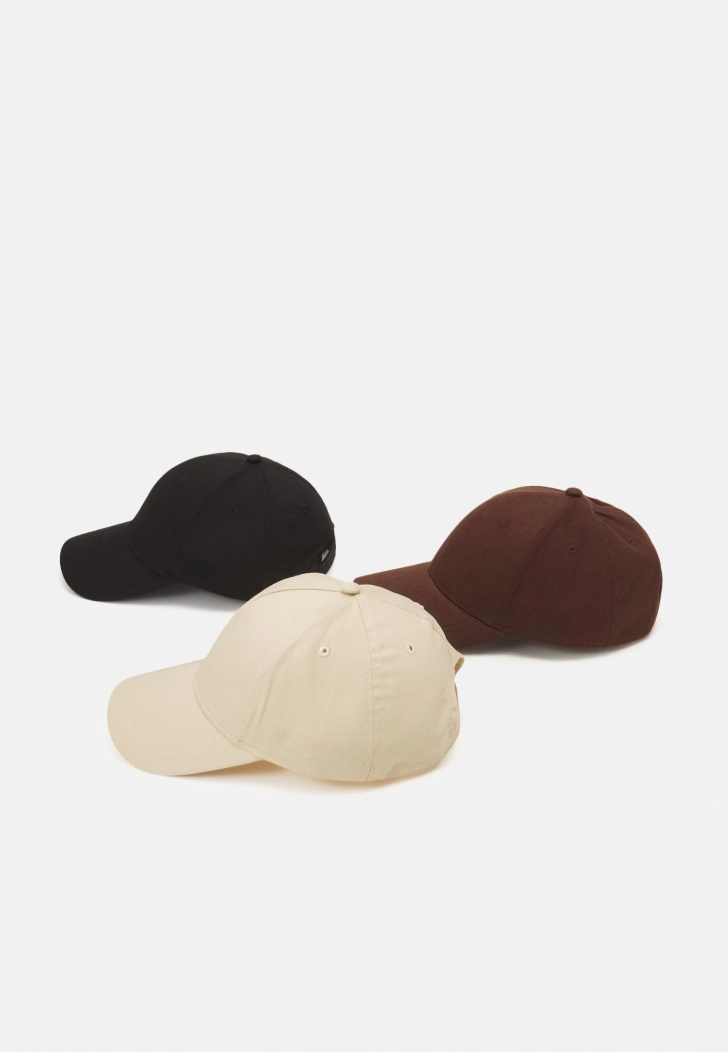 Pier One Unisex 3 Pack - Gorra - Black/Dark Brown/Beige - Imagen 3