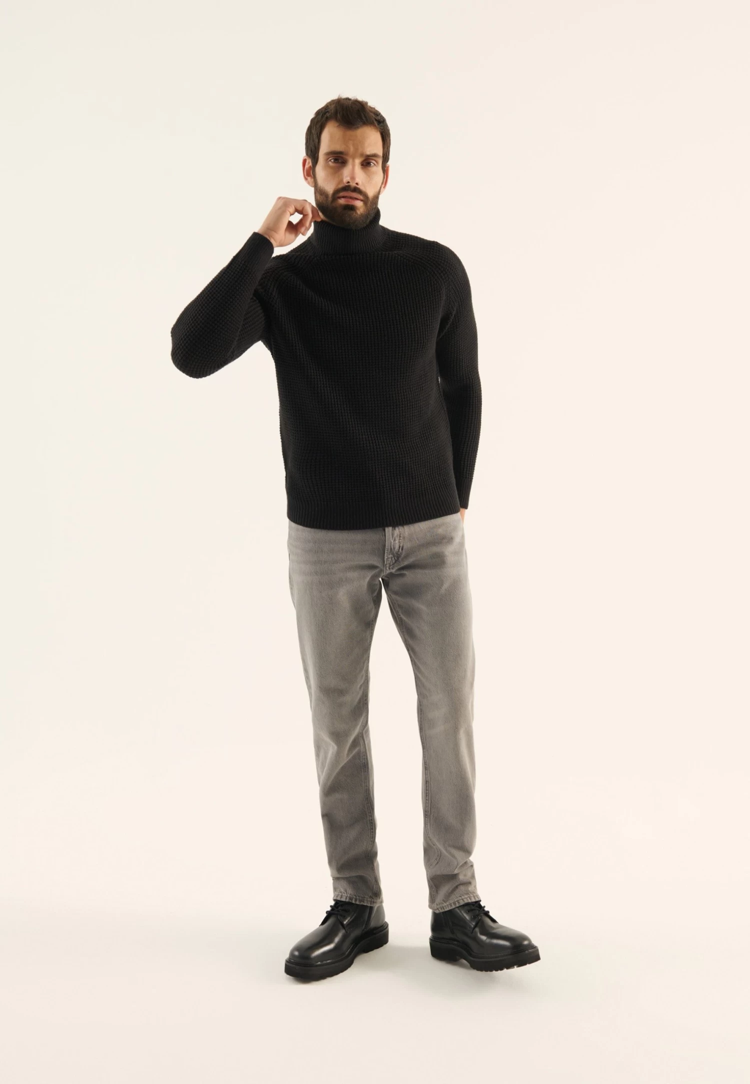 Pier One Jersey De Punto - Black - Imagen 2