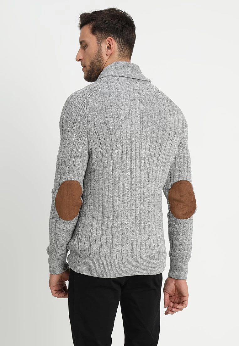 Pier One Chaqueta De Punto - Mottled Dark Grey - Imagen 3