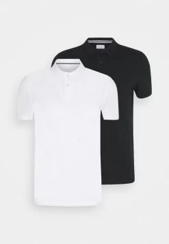 Pier One 2 Pack - Polo - White/Black