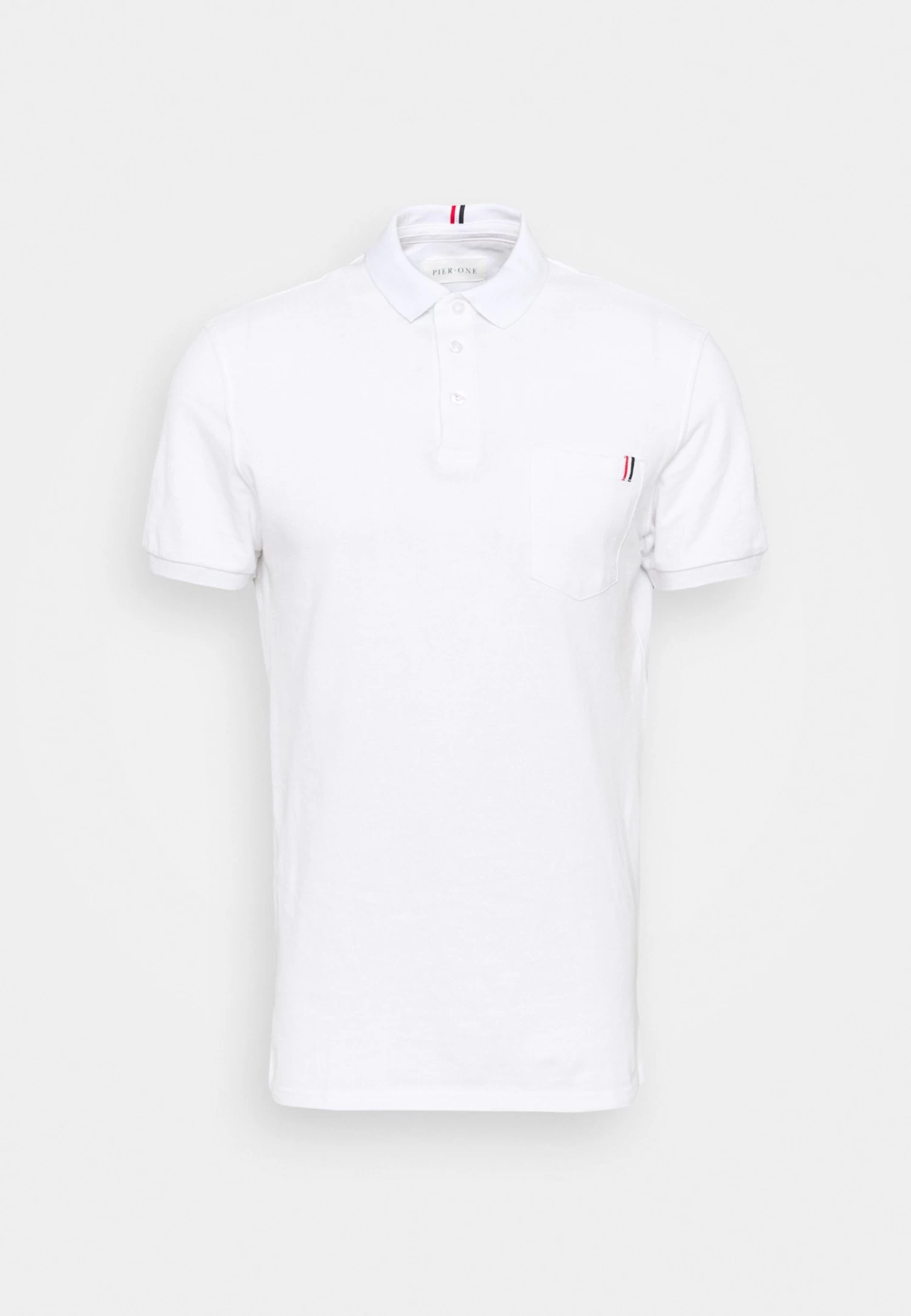 Pier One Tricolore Trim- Polo - White - Imagen 4