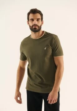 Pier One Camiseta Básica - Olive