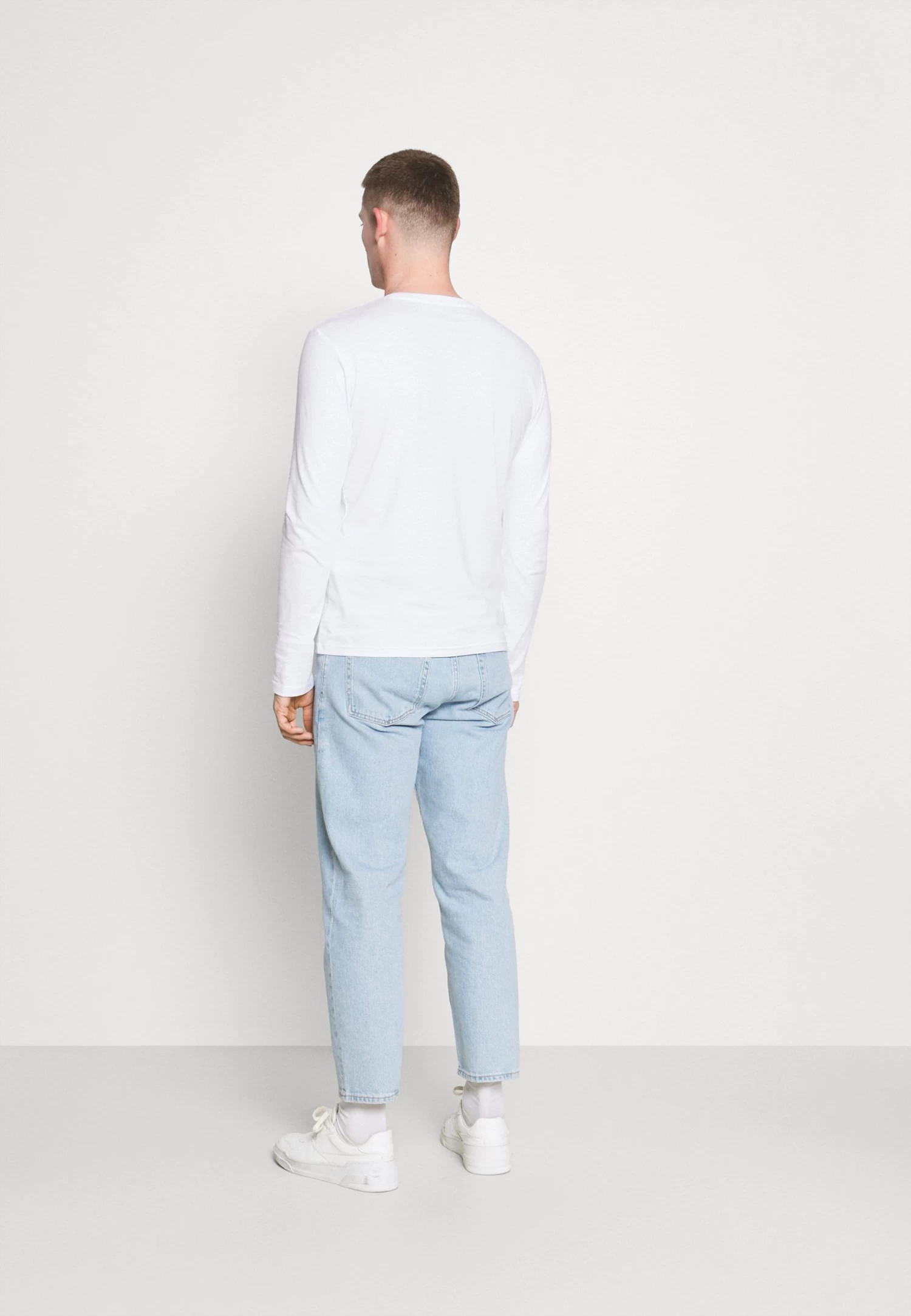 Pier One 5 Pack - Camiseta De Manga Larga - White/Dark Blu/Grey - Imagen 3