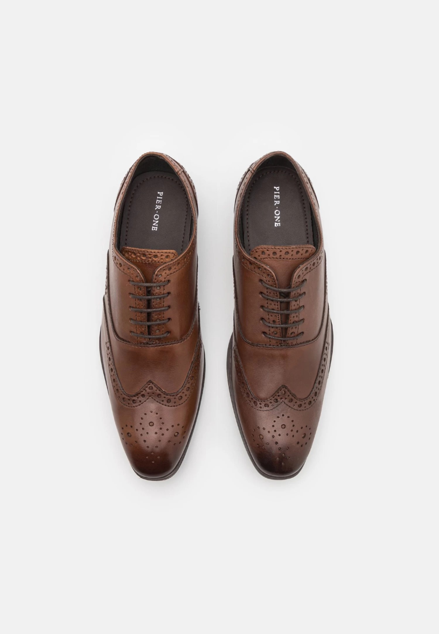 Pier One Leather - Zapatos Con Cordones - Brown - Imagen 4