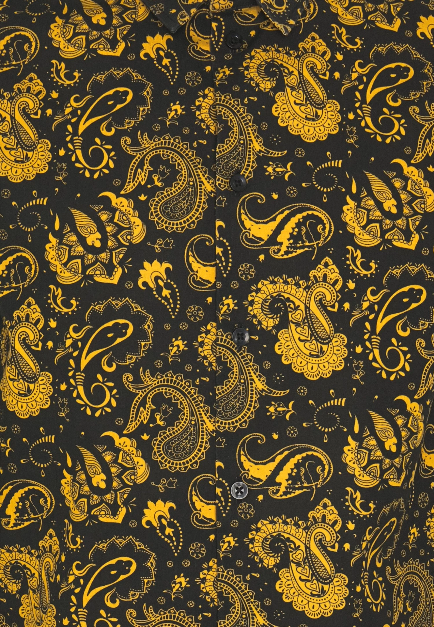 Pier One Festive Aop - Camisa - Black - Imagen 3