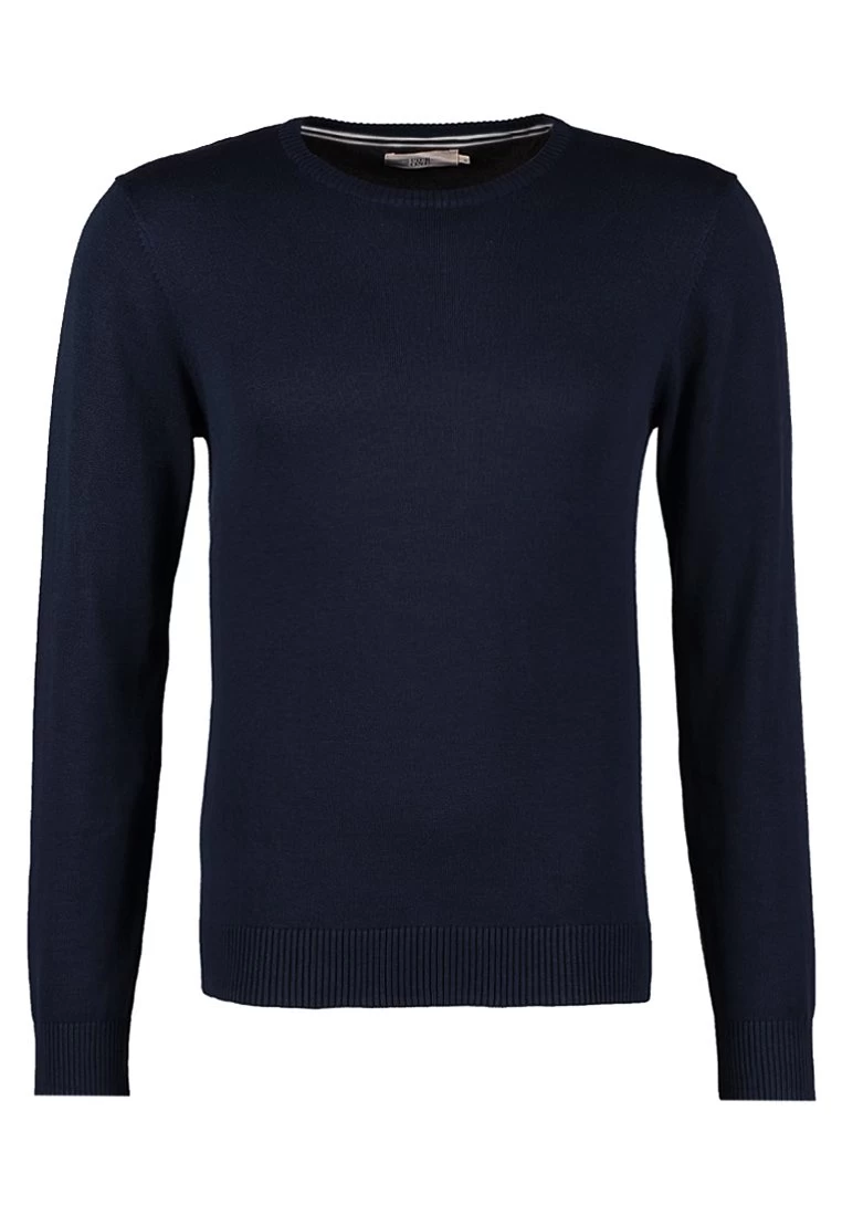Pier One Basic Crewneck - Jersey De Punto - Dark Blue - Imagen 5