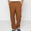 Pier One Drawcord Trousers Linen Blend - Pantalones - Brown