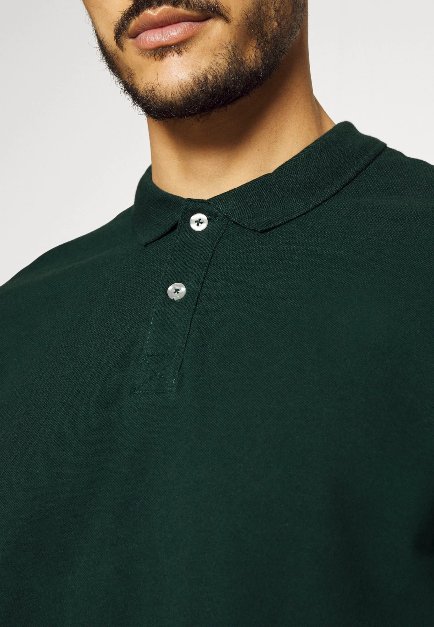 Pier One Long Sleeve 2 Pack- Polo - Dark Grey/Khaki - Imagen 6