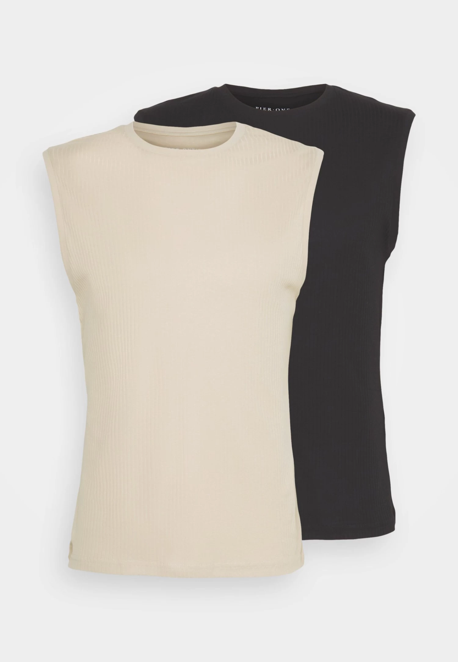 Pier One 2 Pack - Top -Black/Beige - Imagen 5