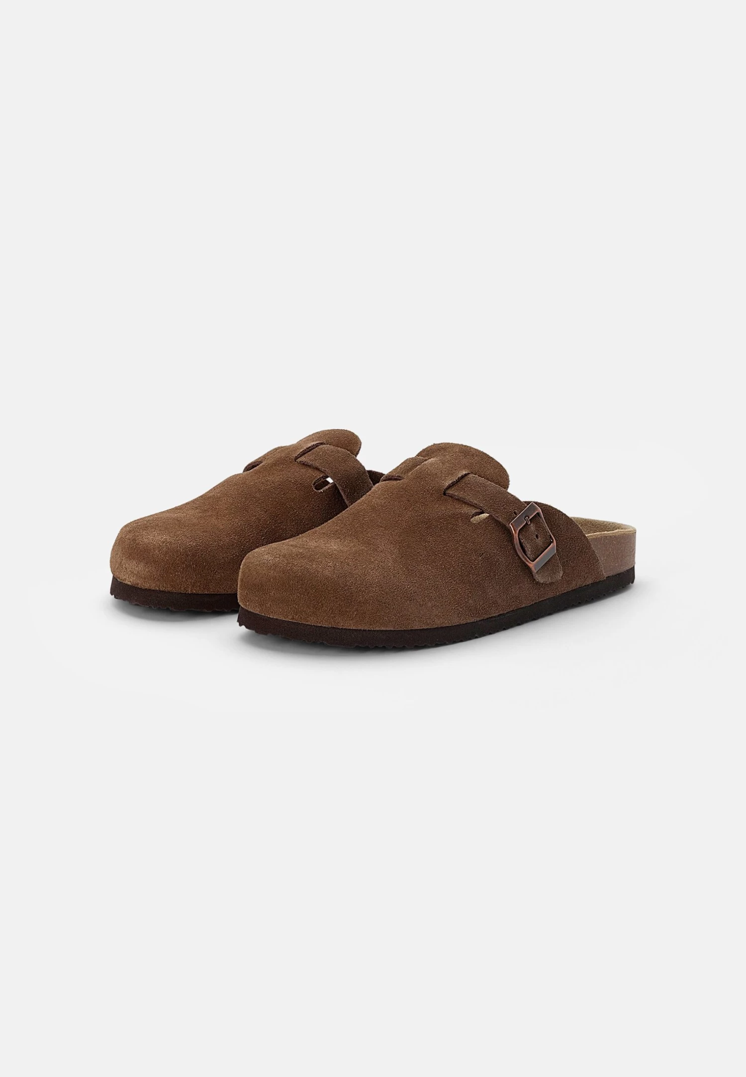 Pier One Leather Unisex - Pantuflas - Brown - Imagen 2