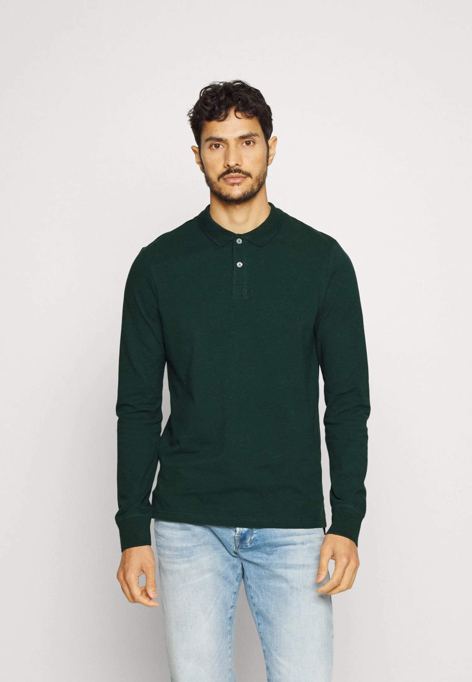 Pier One Long Sleeve 2 Pack- Polo - Dark Grey/Khaki - Imagen 2