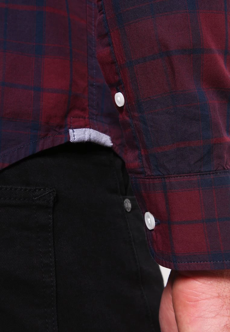 Pier One Camisa - Dark Blue/Bordeaux - Imagen 5