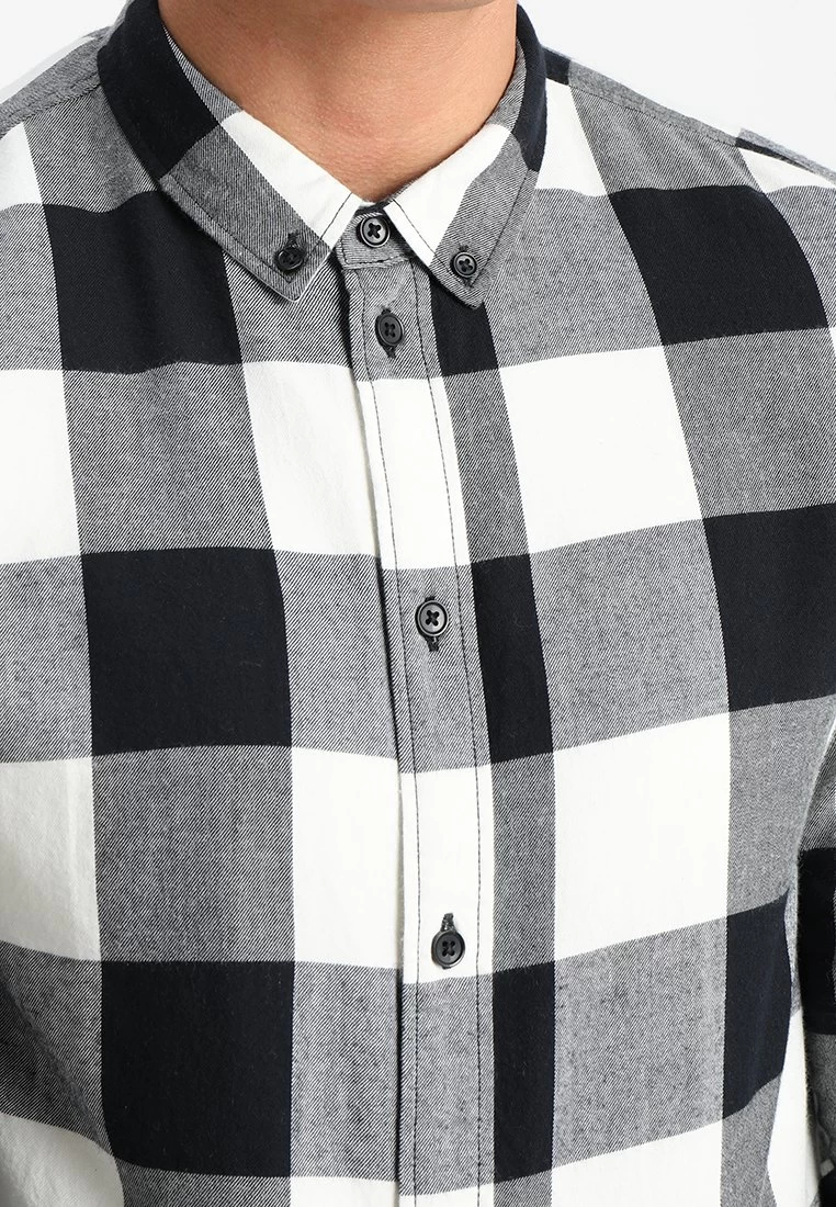 Pier One Camisa - Black/White - Imagen 6