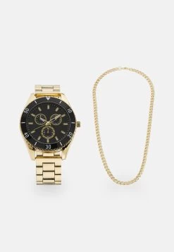 Pier One Set Unisex - Reloj - Gold-Coloured