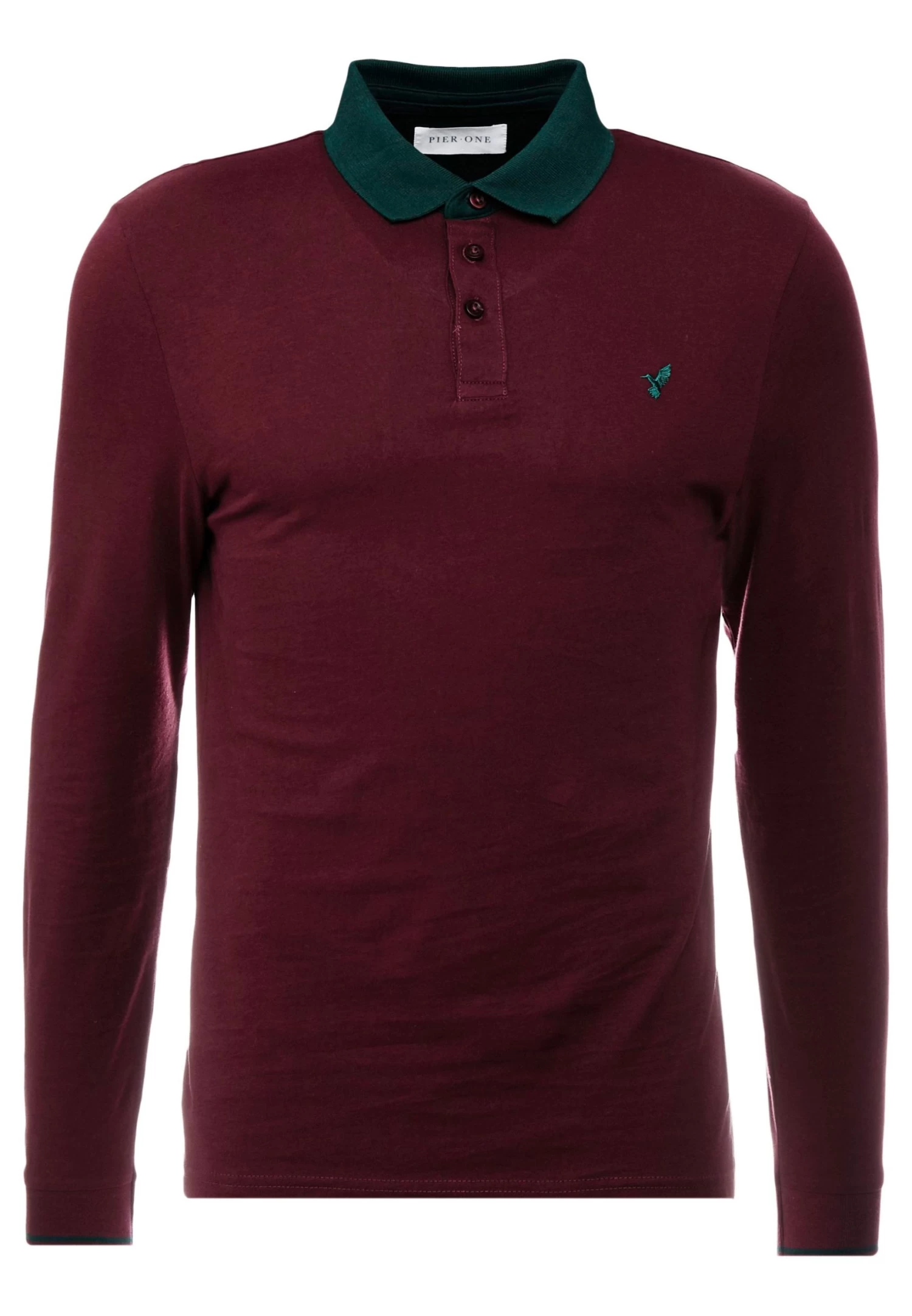 Pier One Muscle Fit - Polo - Bordeaux - Imagen 4
