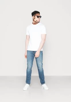 Pier One 10 Pack - Camiseta Básica - Mottled Light Grey/Black/White