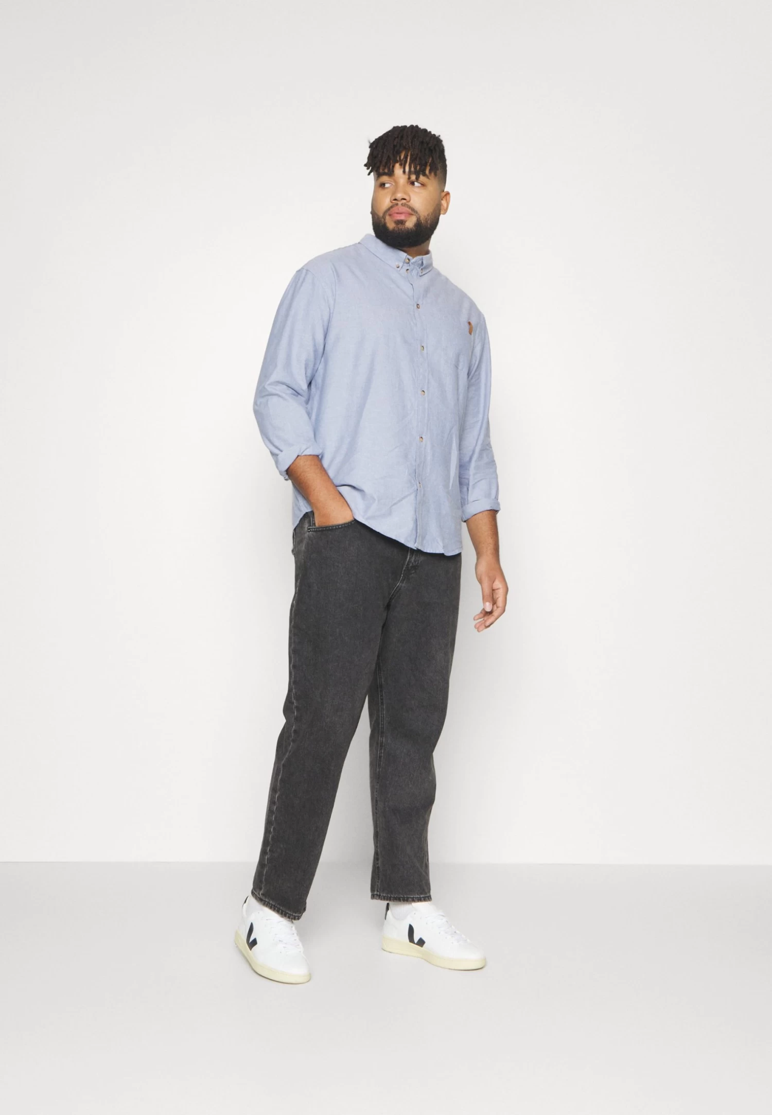 Pier One Oxford - Camisa - Light Blue - Imagen 2