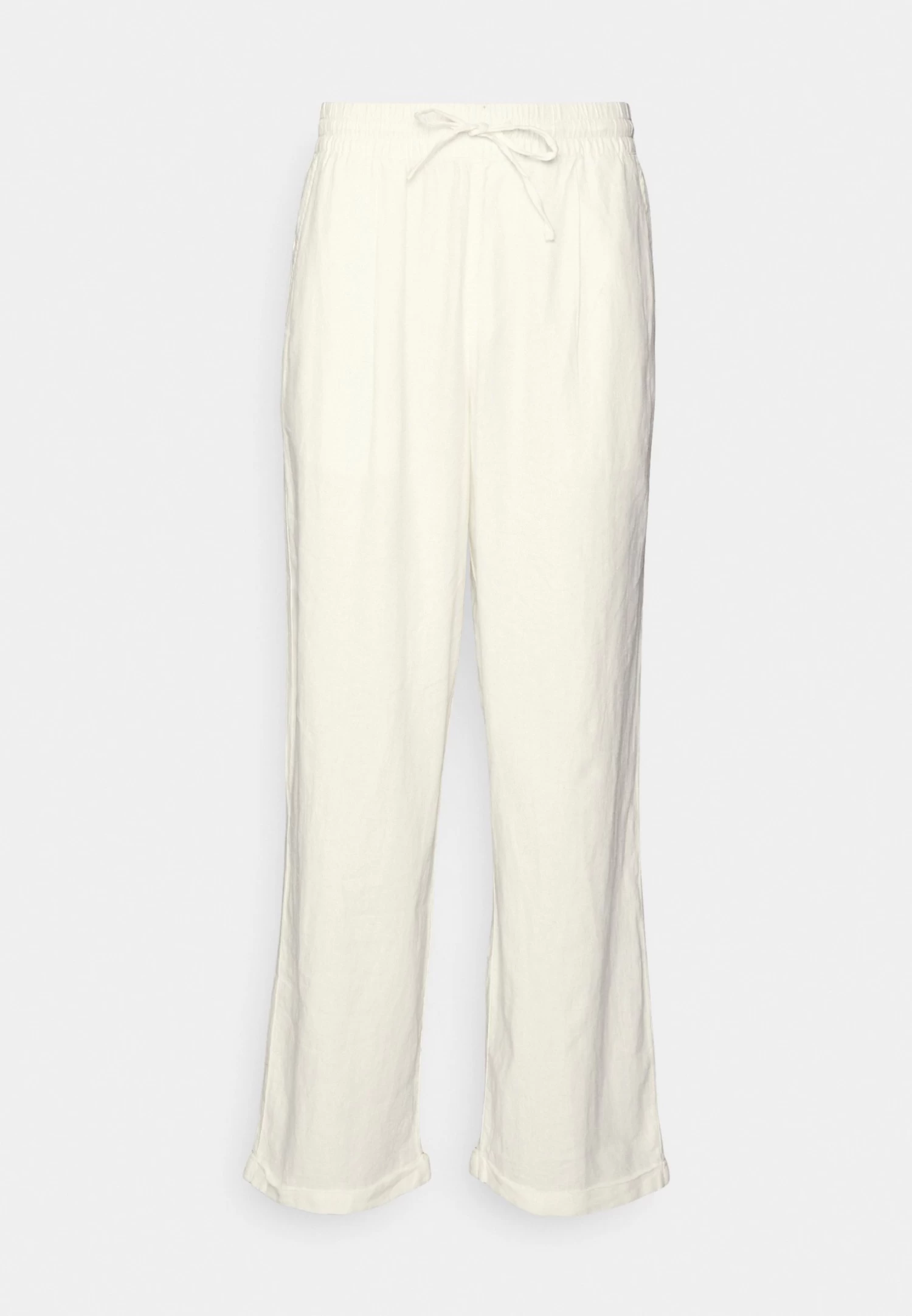 Pier One Drawcord Trousers Linen Blend - Pantalones - White - Imagen 5