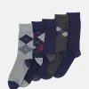 Pier One 5 Pack - Calcetines - Dark Blue