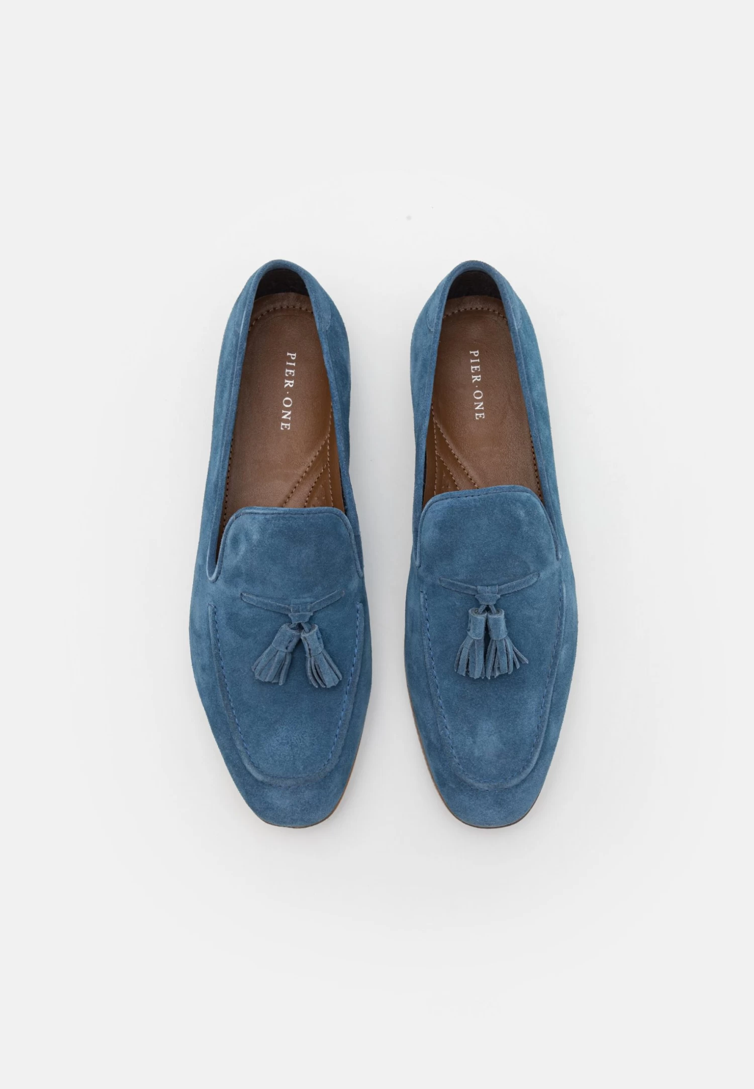 Pier One Leather - Mocasines - Blue - Imagen 4