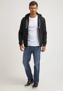 Pier One 2 Pack - Camiseta Básica - White/Black