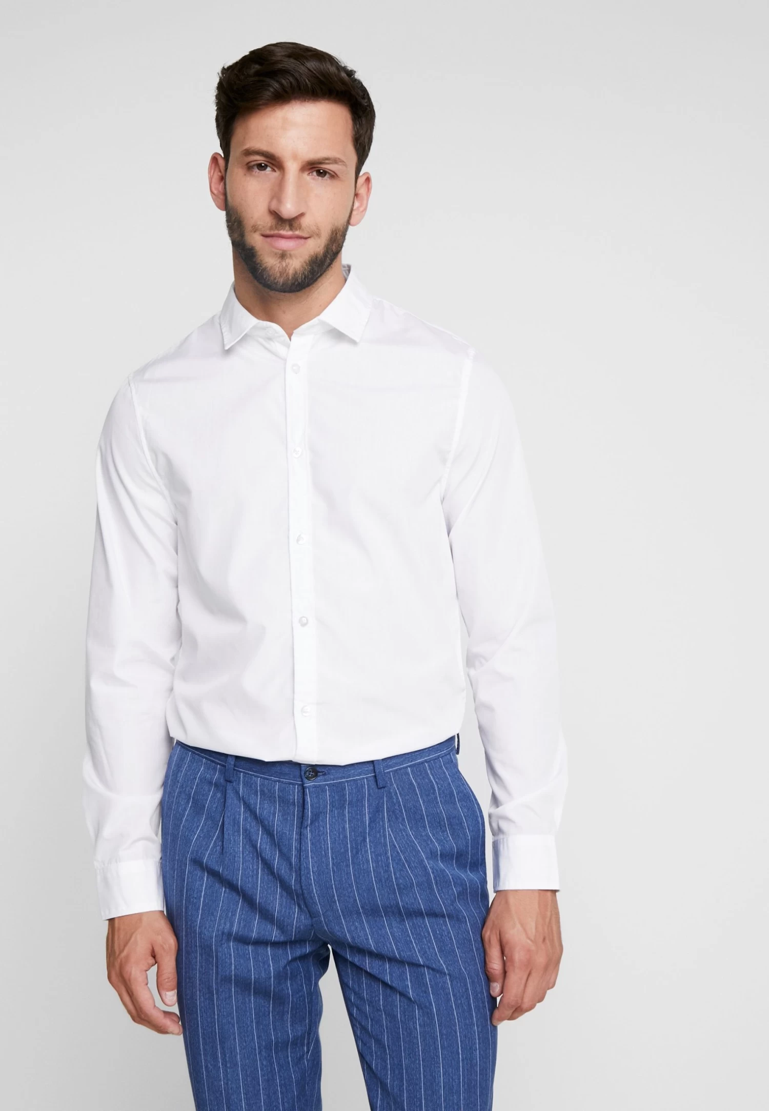 Pier One 2 Pack - Camisa Elegante - White - Imagen 2