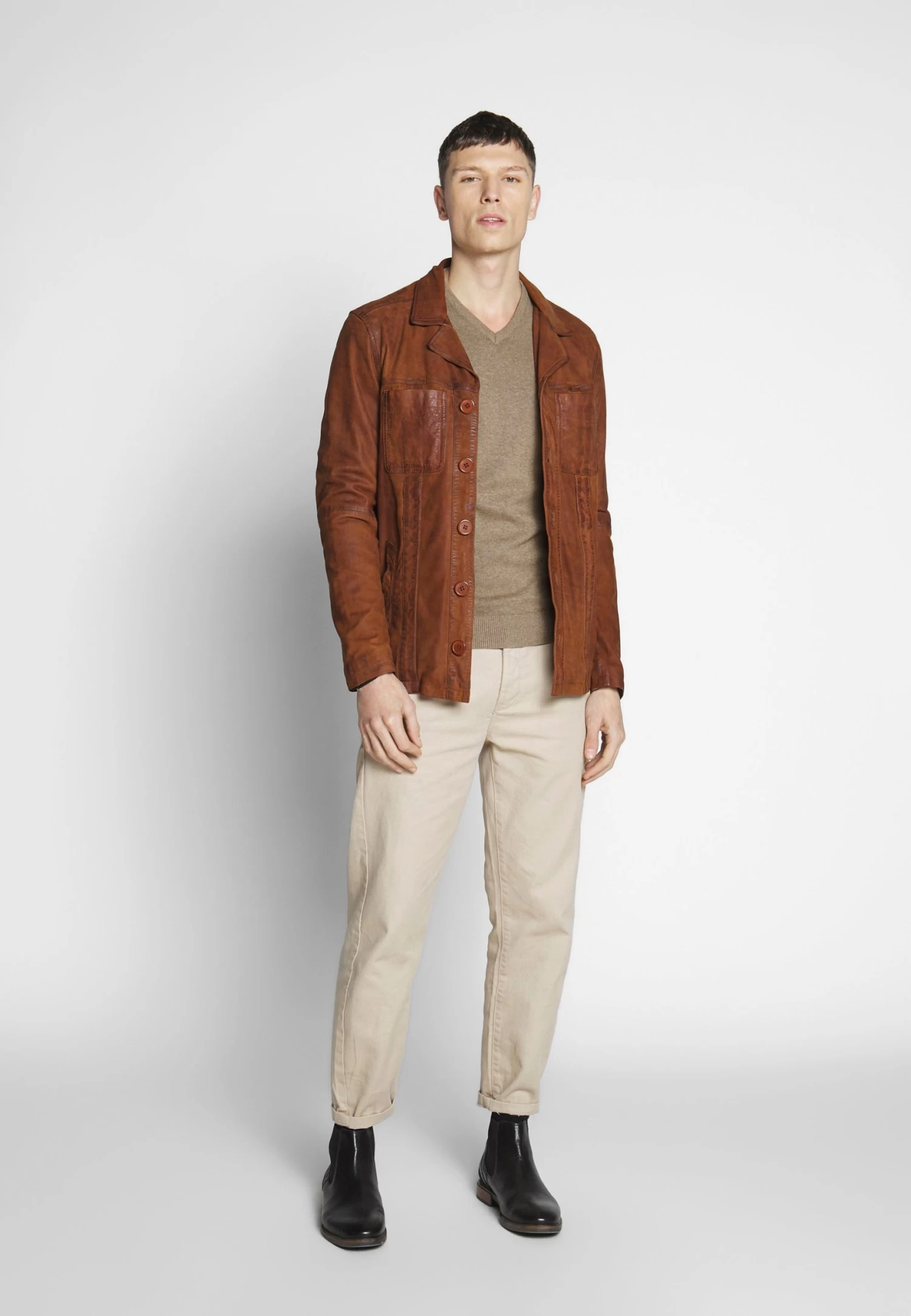 Pier One Jersey De Punto - Mottled Beige - Imagen 2