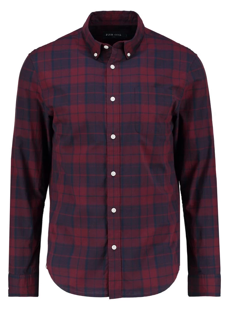 Pier One Camisa - Dark Blue/Bordeaux - Imagen 6