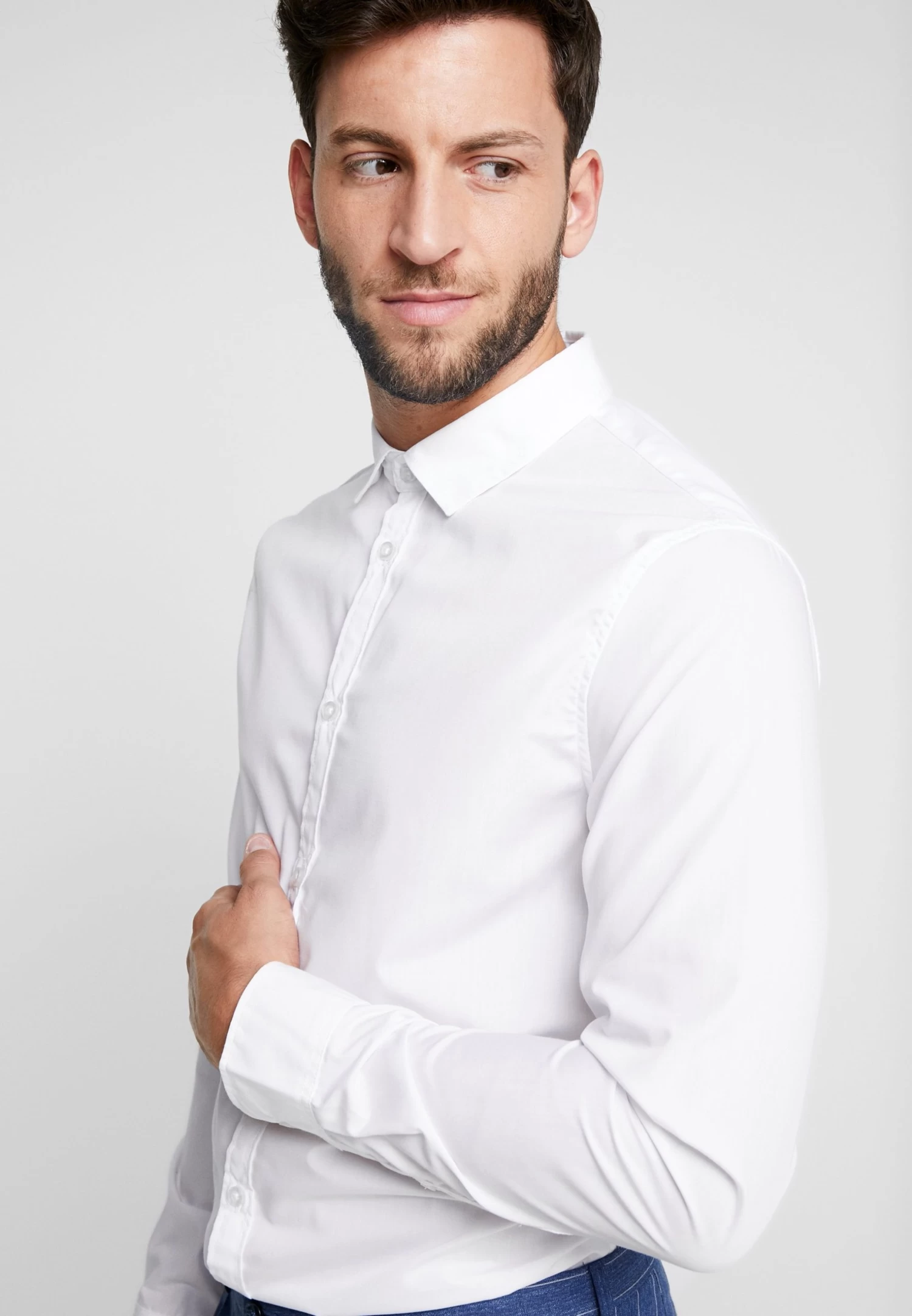 Pier One 2 Pack - Camisa Elegante - White - Imagen 4