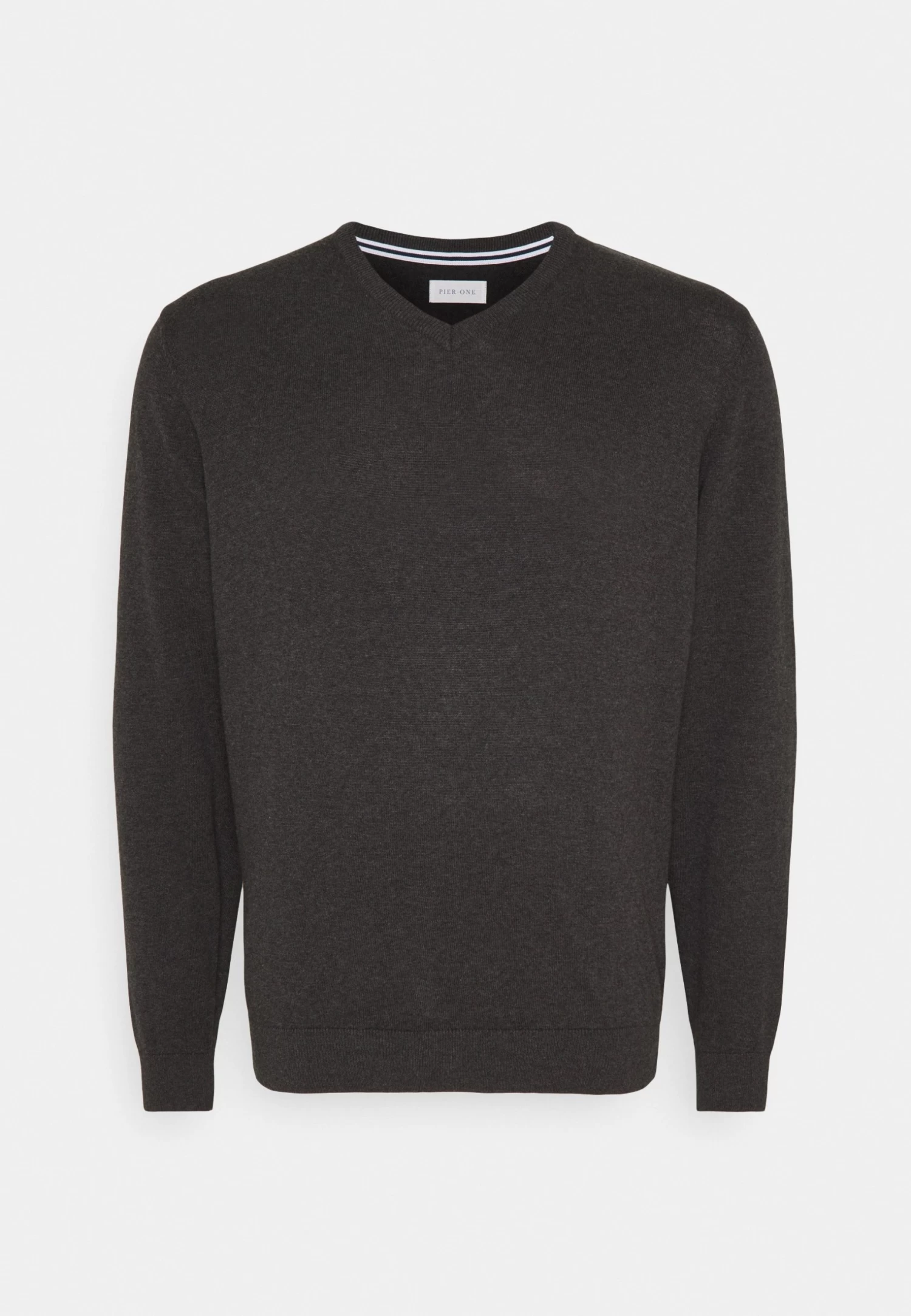 Pier One 2 Pack - Jersey De Punto - Dark Blue/Mottled Dark Grey - Imagen 2