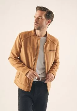 Pier One Chaqueta De Cuero Sintético - Cognac