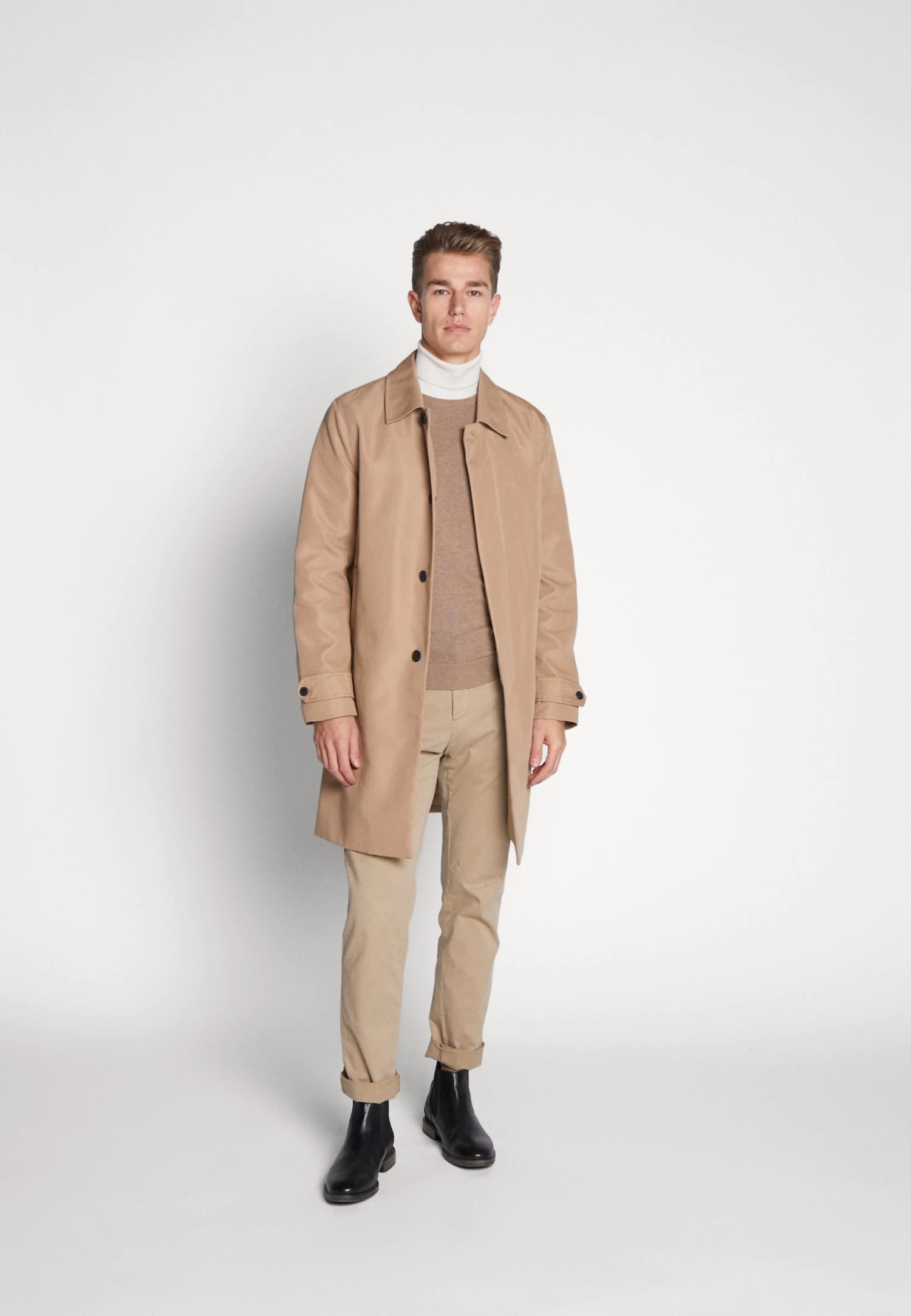 Pier One Basic Crewneck - Jersey De Punto - Mottled Beige - Imagen 2