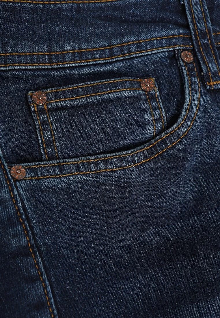 Pier One Vaqueros Slim Fit - Dark Blue Denim - Imagen 5