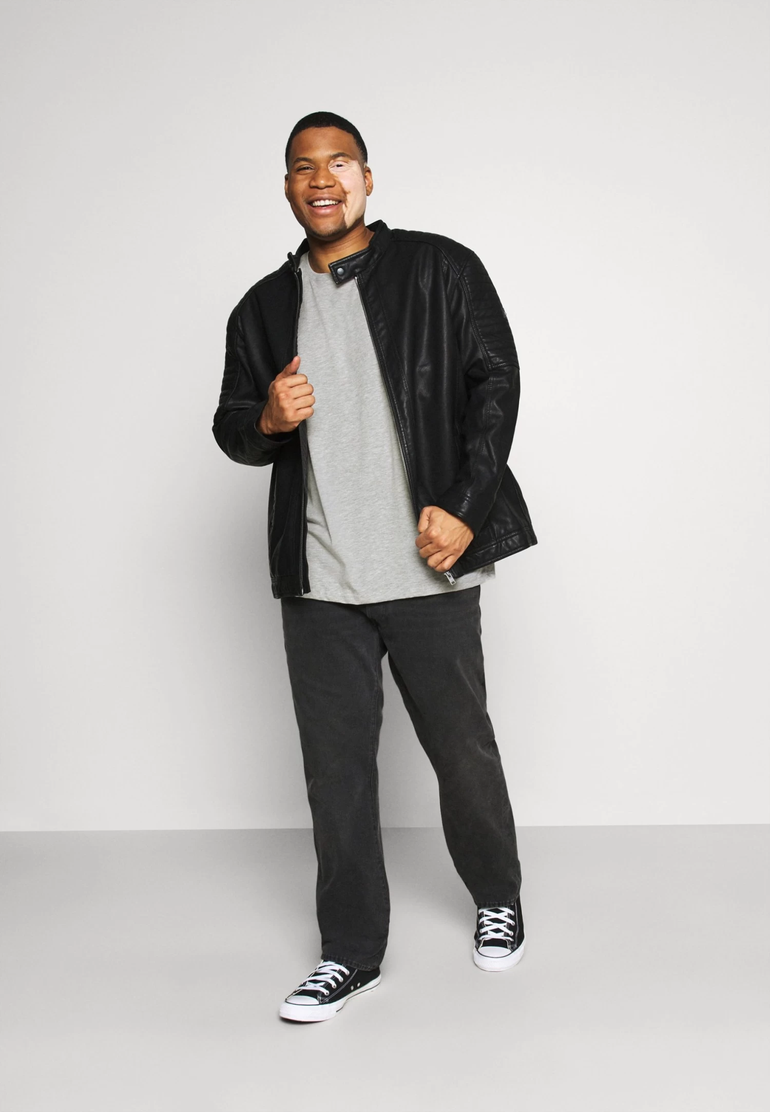 Pier One 5 Pack - Camiseta Básica - Khaki/Grey/Dark Blue