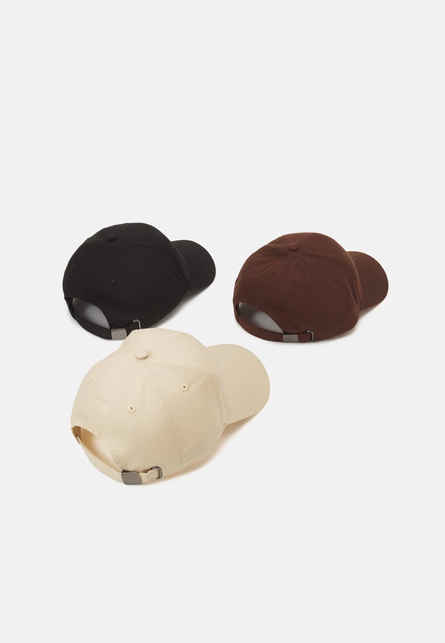 Pier One Unisex 3 Pack - Gorra - Black/Dark Brown/Beige - Imagen 2