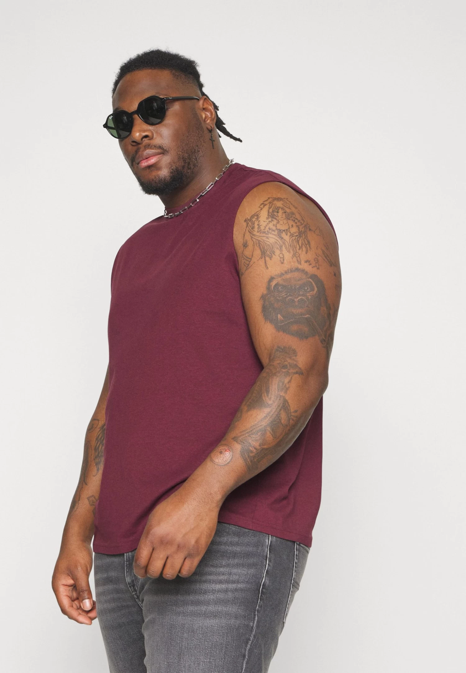 Pier One 2 Pack- Top - Black/Bordeaux - Imagen 5