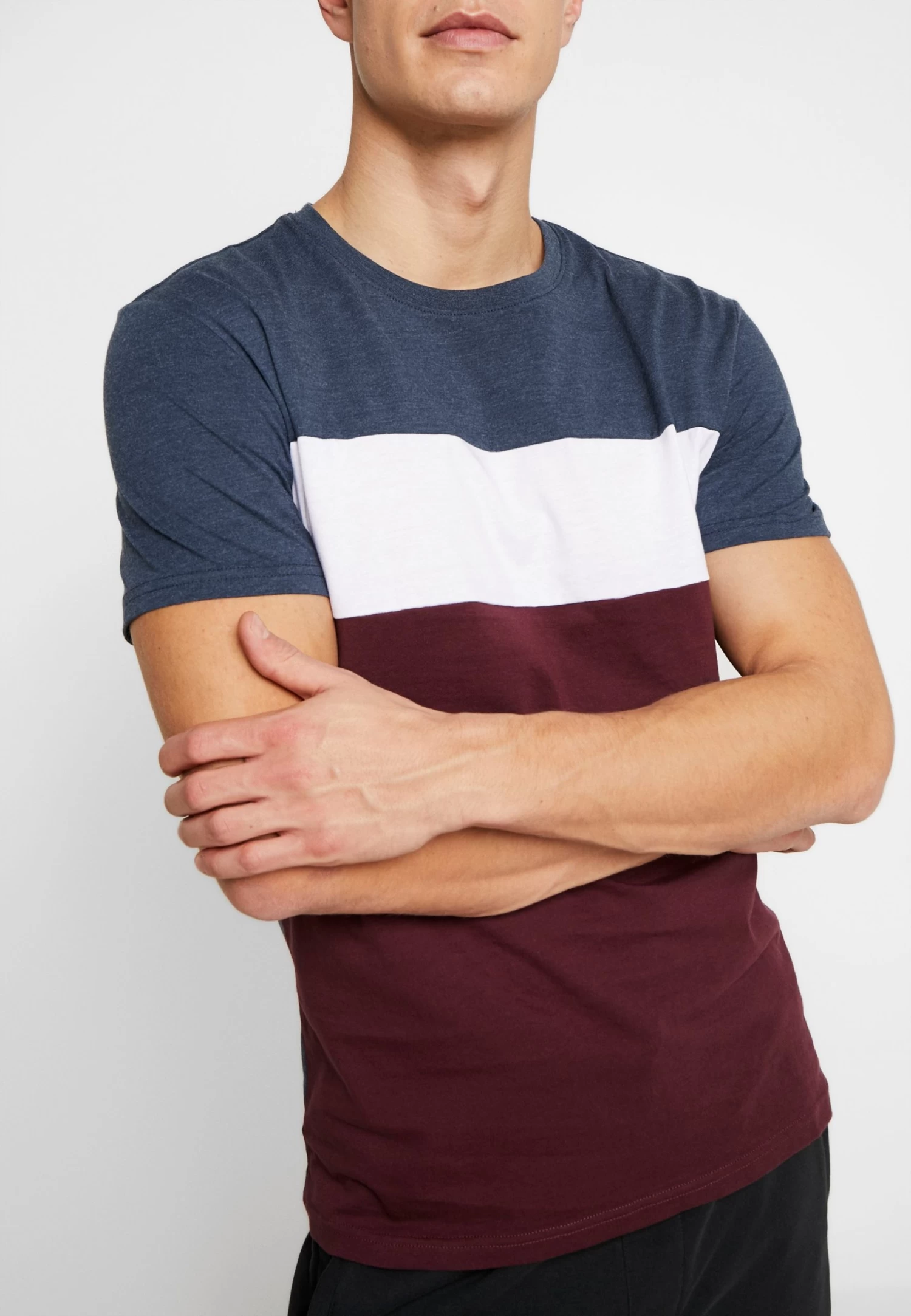 Pier One Camiseta Estampada - Bordeaux / Dark Blue - Imagen 6
