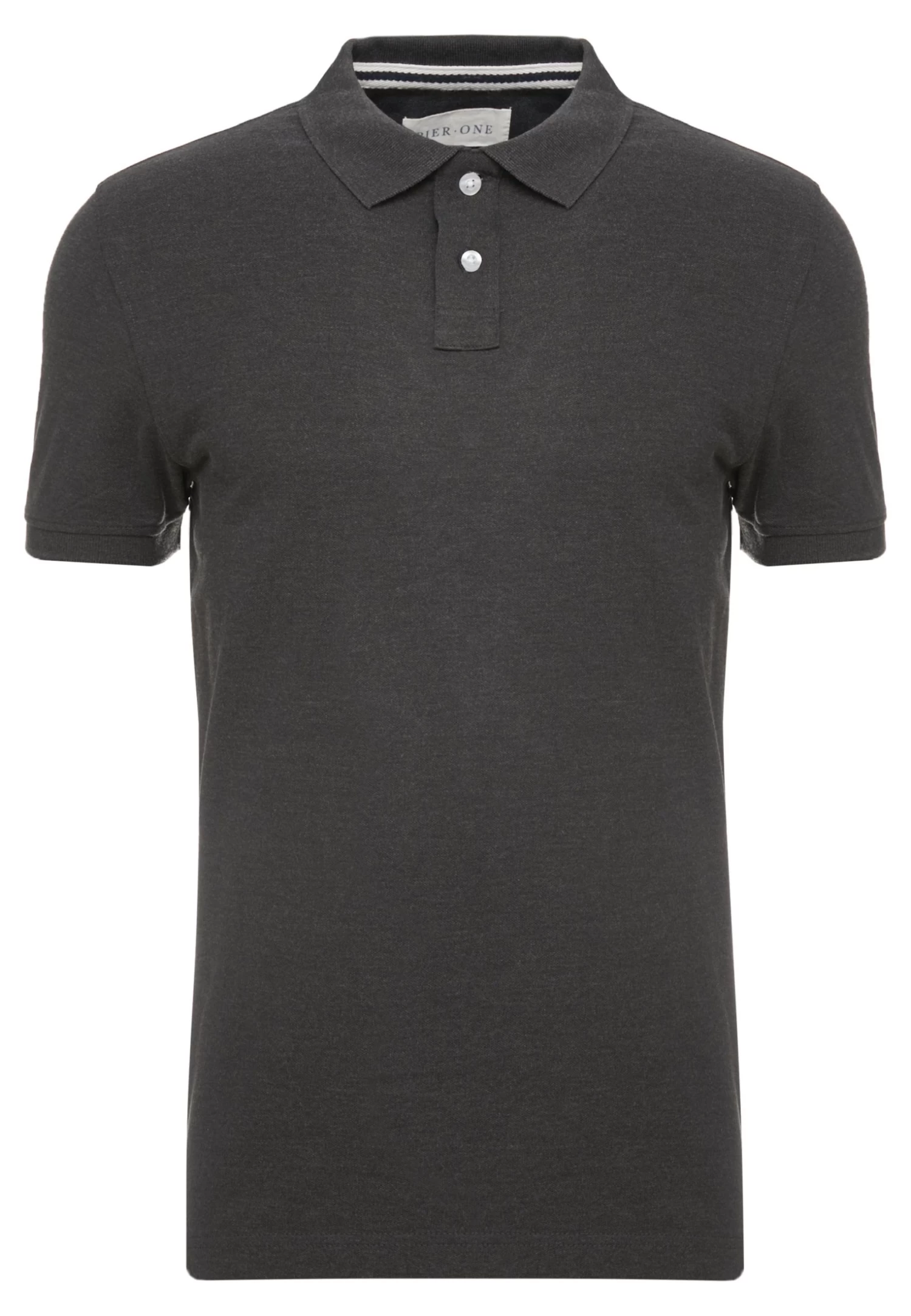 Pier One Basic - Polo - Dark Grey Melange - Imagen 4