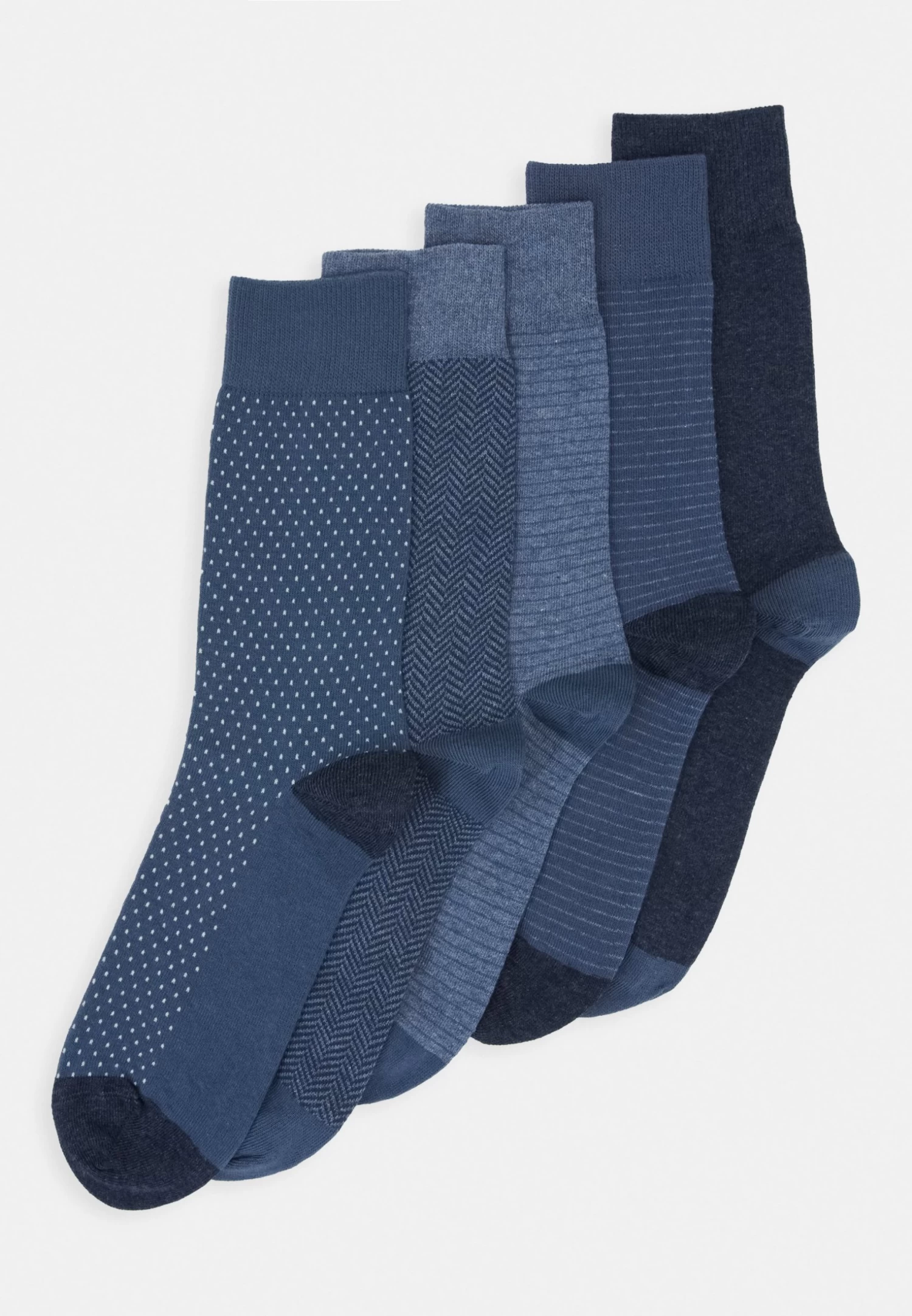 Pier One 5 Pack - Calcetines - Mottled Blue