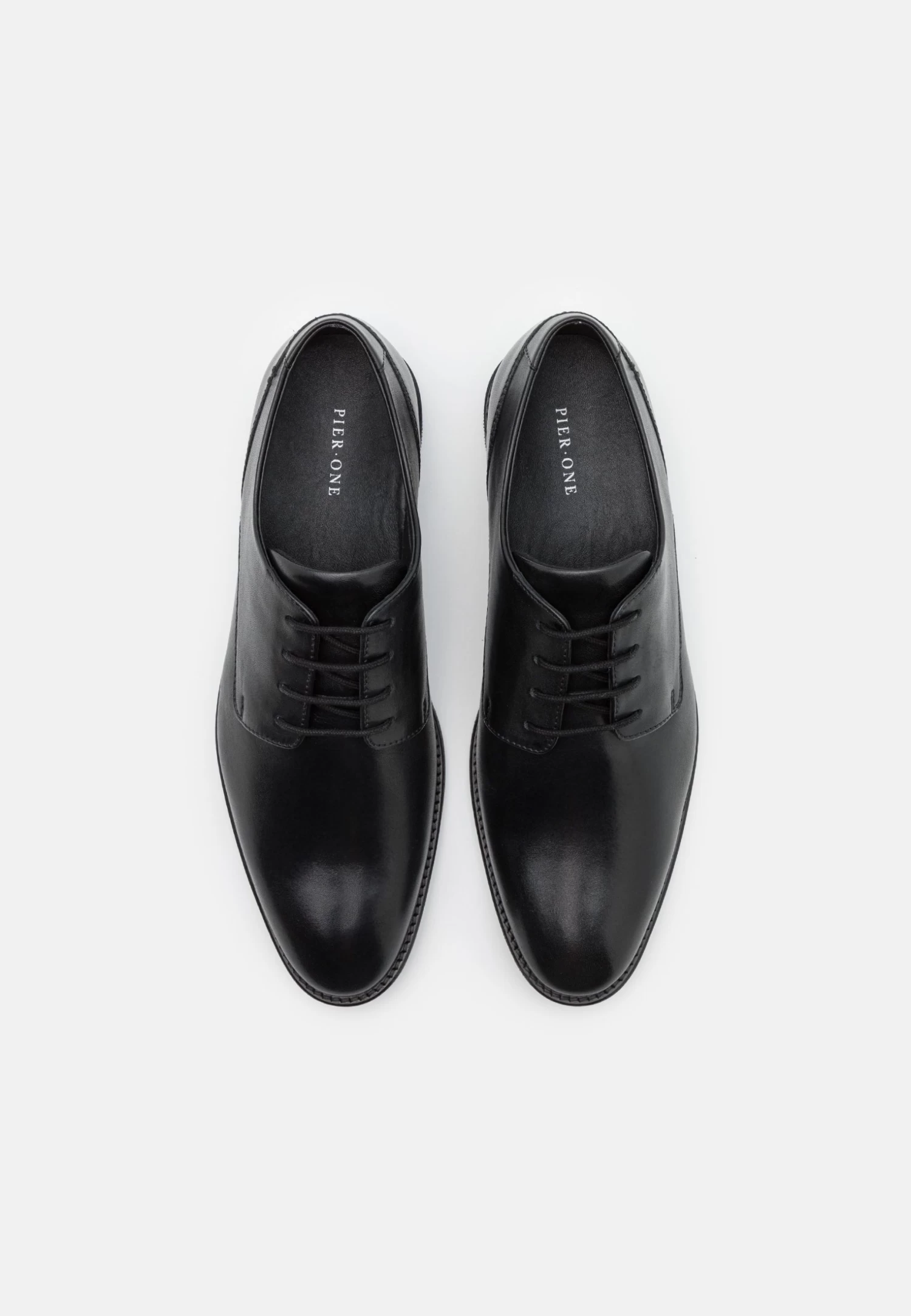 Pier One Leather - Zapatos Con Cordones - Black - Imagen 4